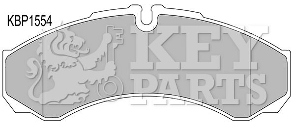 KEY PARTS Комплект тормозных колодок, дисковый тормоз KBP1554